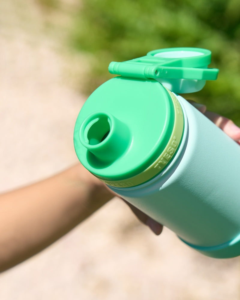 Garrafa Térmica Infantil TYESO com Alça Dobrável e Base de Silicone